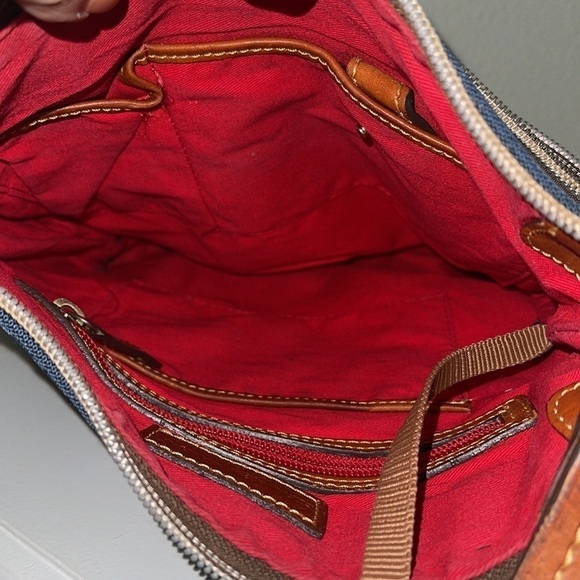 Nylon Crossbody blue Dooney & Bourke shoulder bag - Picture 9 of 14